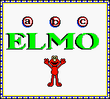 Elmo's ABCs (USA) Title Screen
